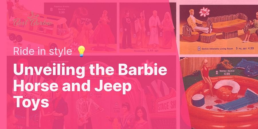 Unveiling the Barbie Horse and Jeep Toys - Ride in style 💡